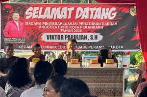 Victor Parulian Sosialisasikan Perda Investasi dan Penanaman Modal di Wilayah Kelurahan Tanjung Rhu Pekanbaru